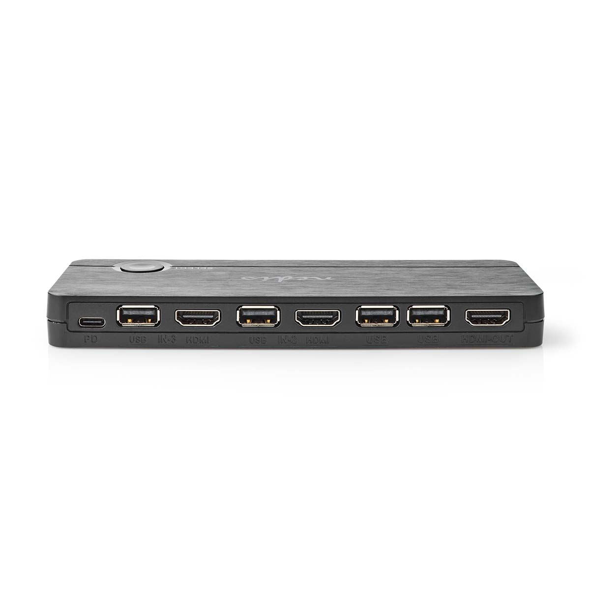 Nedis HDMI™ Converter | USB-C™ Female / 2x HDMI™ Input / 4x USB A Female | 1x HDMI™ Output | 1-way | 4K@60Hz | 18 Gbps | ABS | Anthracite