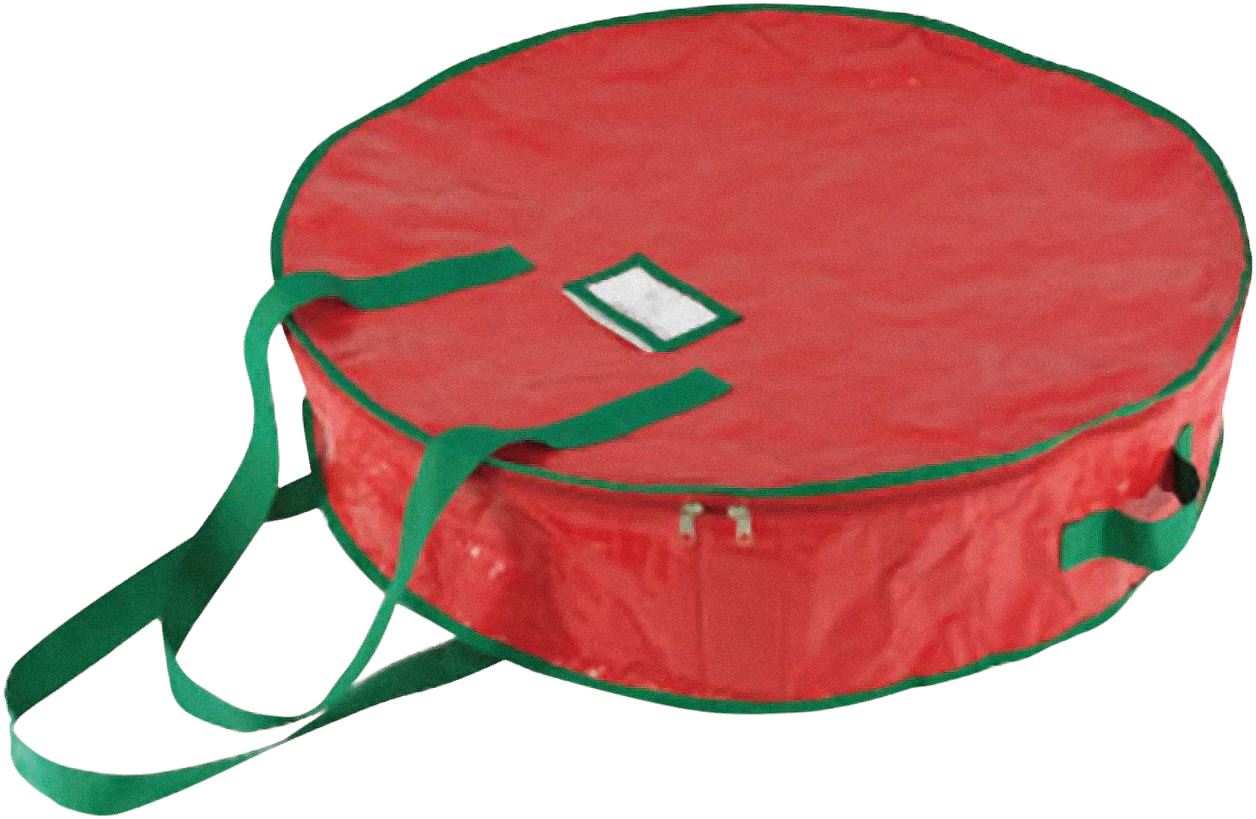 Large Christmas Wreath Storage Bag for up to 70cm Wreath - Red