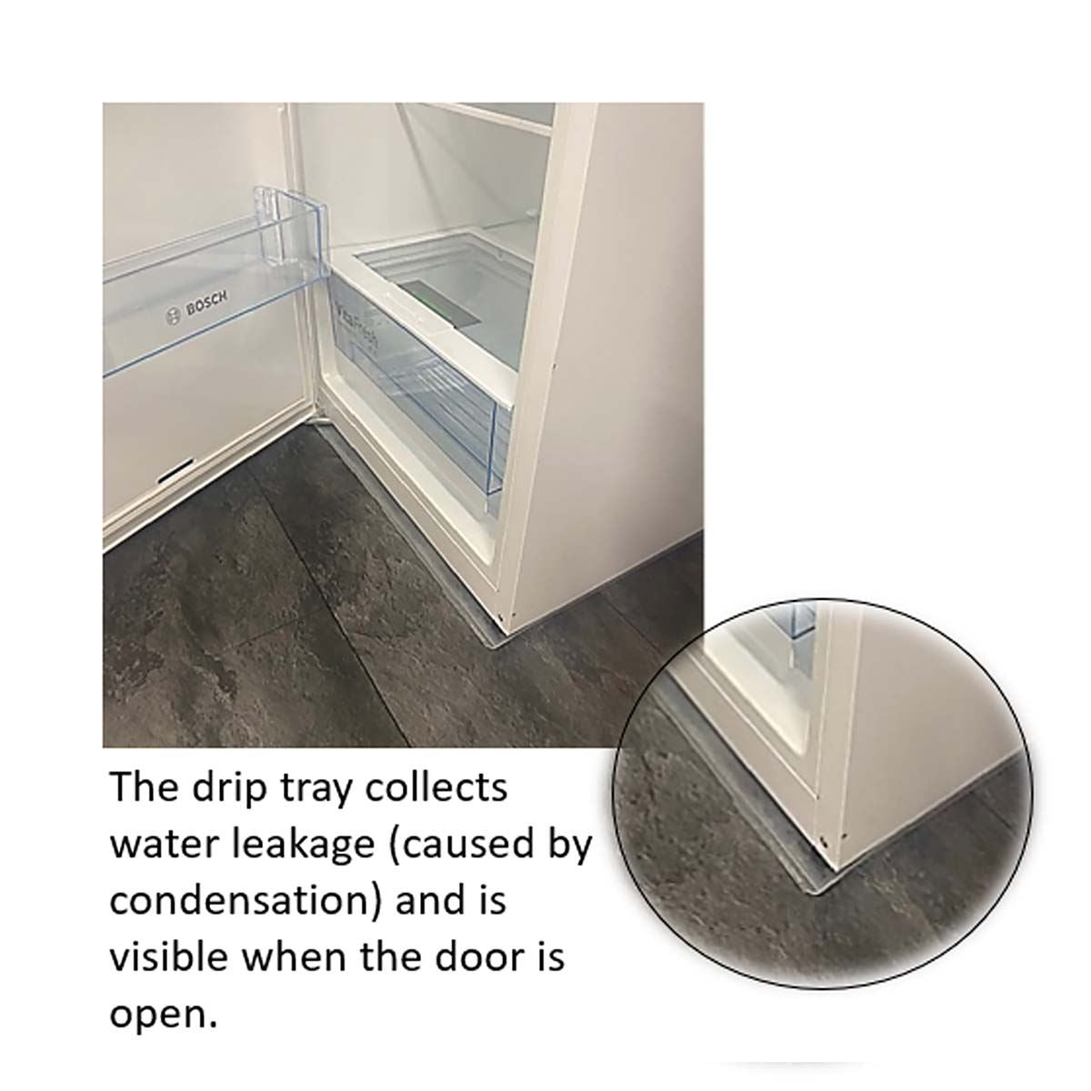 Tollco Drip Leak Prevention Tray Fridge-Freezer Pro 60x60cm