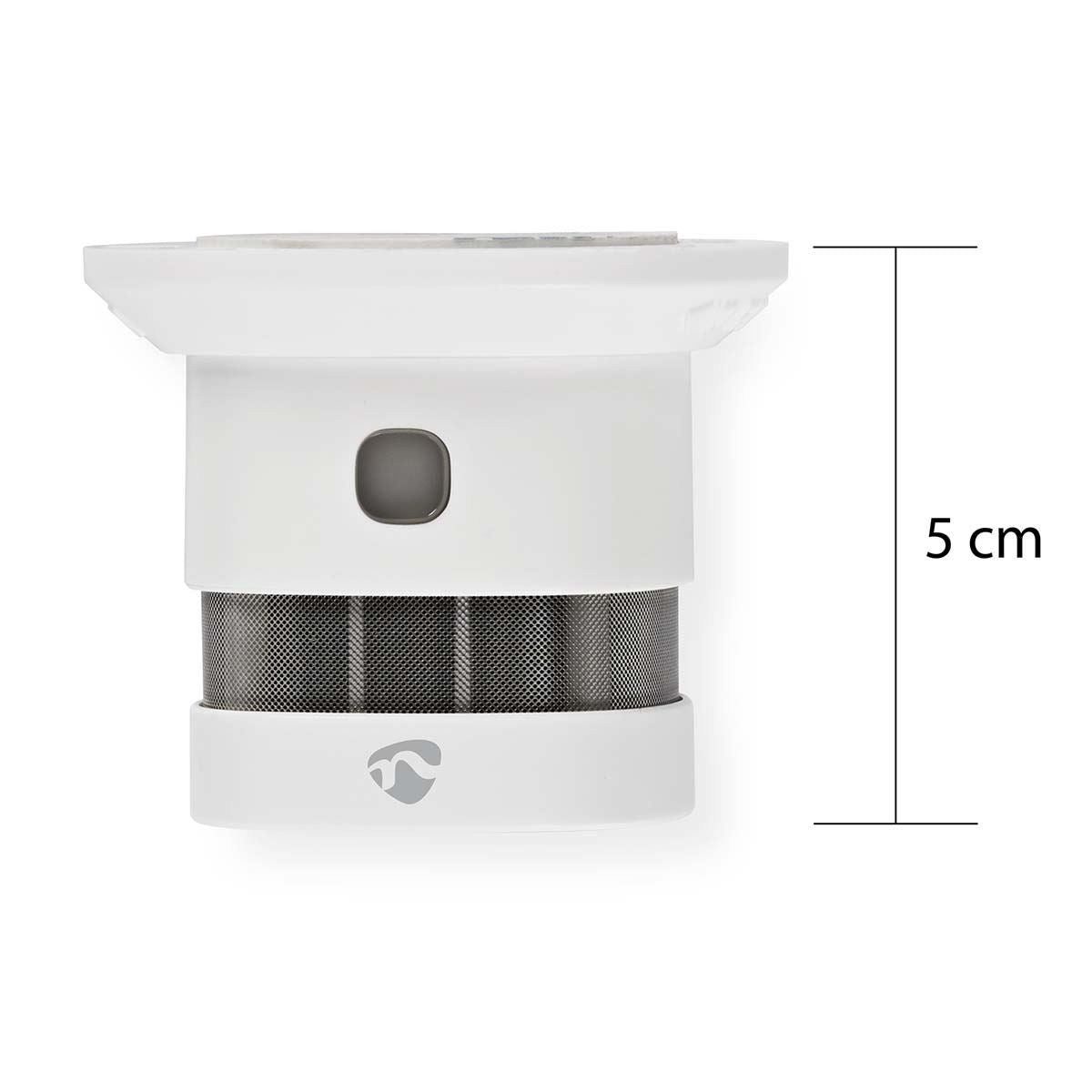 Nedis SmartLife/Tuya Smoke Detector | Zigbee 3.0 | Battery Powered | Sensor life cycle: 10 year | EN 14604 | Max. battery life: 60 Months | 85 dB | White | 1 Unit