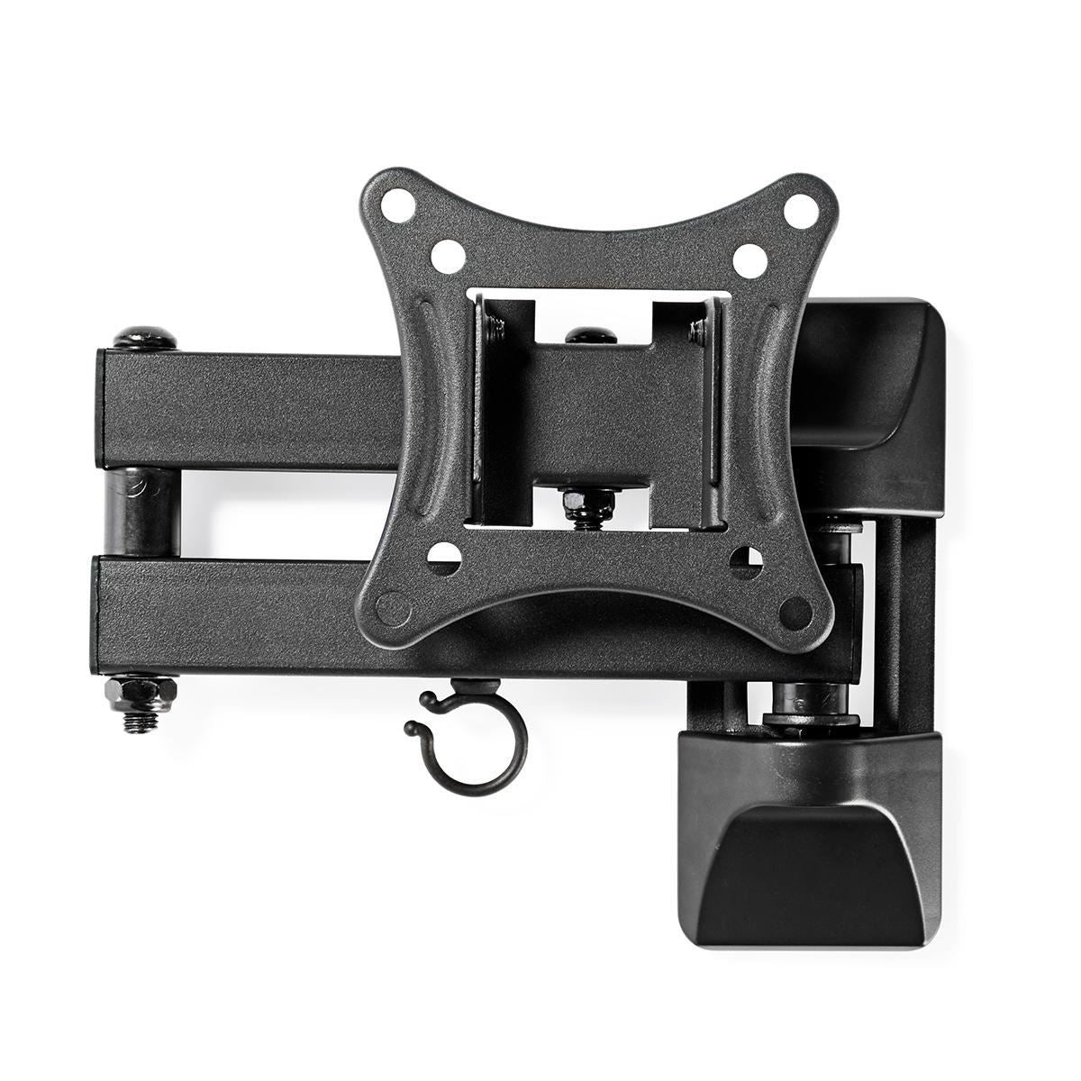 Nedis Full Motion TV Wall Mount | 13 - 27 " | Maximum supported screen weight: 15 kg | Tiltable | Rotatable | Minimum wall distance: 60 mm | Maximum wall distance: 350 mm | 3 Pivot point(s) | ABS / Steel | Black