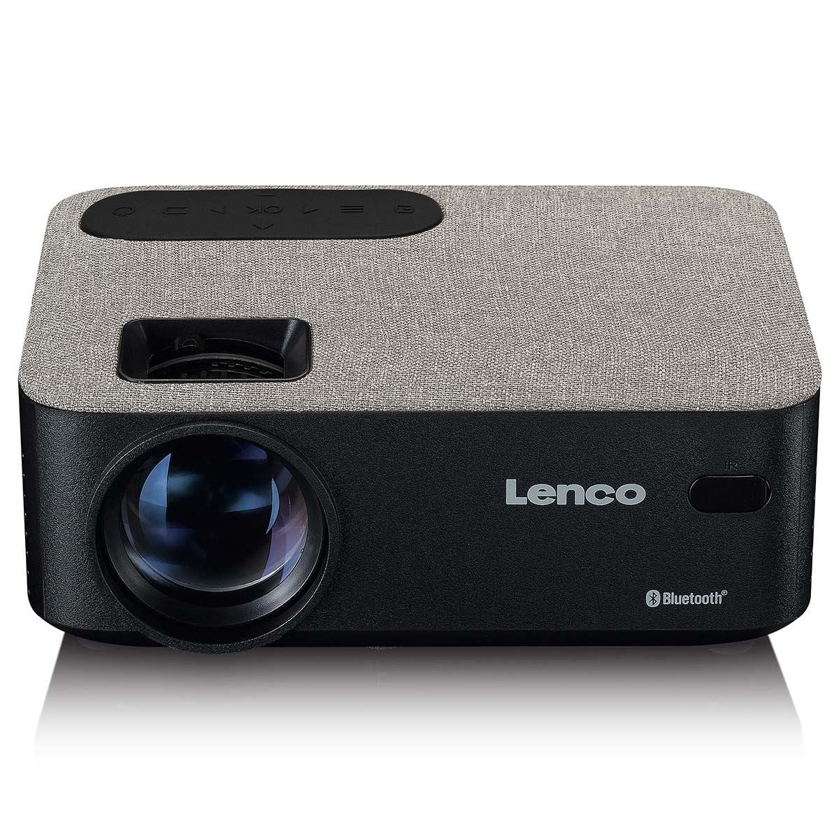Lenco LCD Projector and Bluetooth® with high resolution, supports HD 720P content Grey