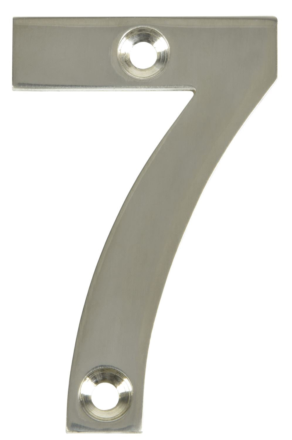 Number 7 Polished Chrome Door Numbers  2" ( 50 mm ) House Flat Apartment Shop