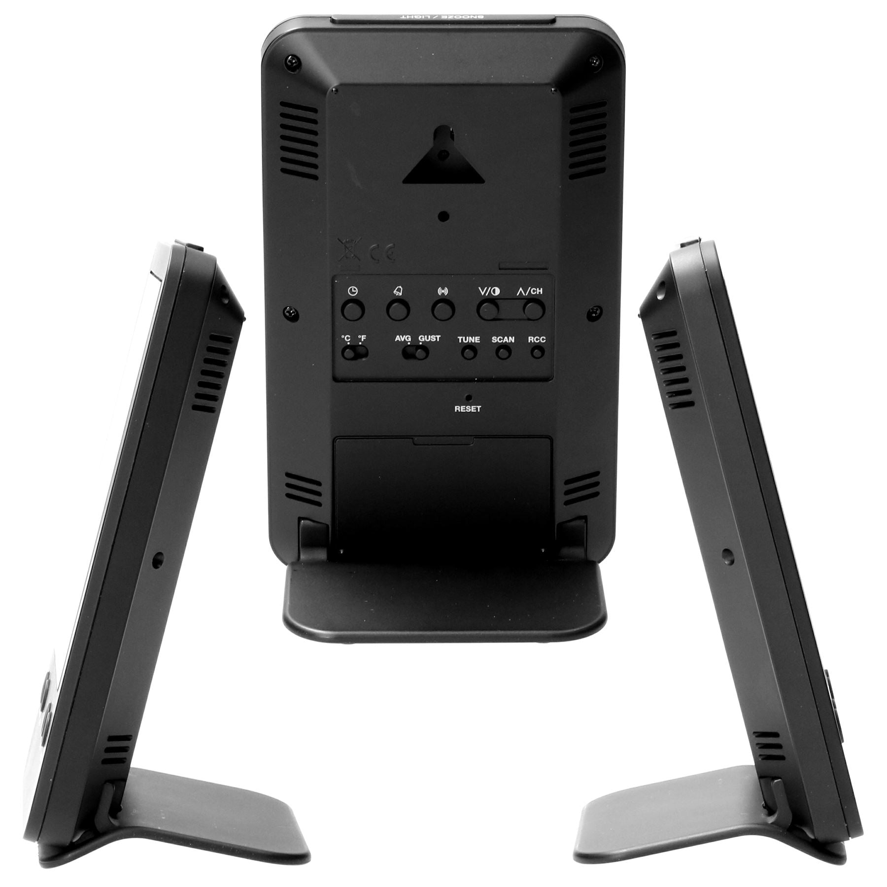 Alecto Weather Station Indoor and Outdoor Temperature, Forcast, Wind, Humidity & More with Outside Wireless sensor | Black