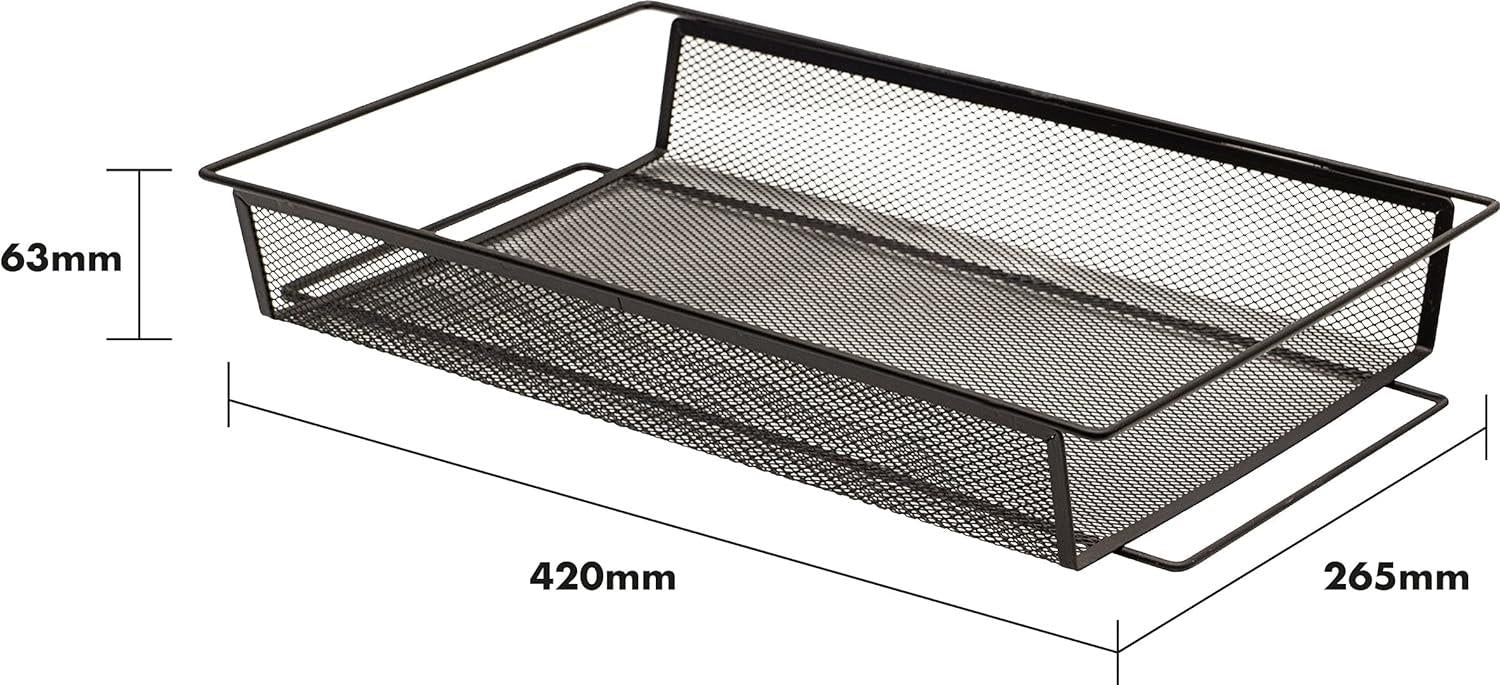 Kitchen Trolley Storage Cart Rolling Three Tiers Storage Rack Trolley on Castors - Black