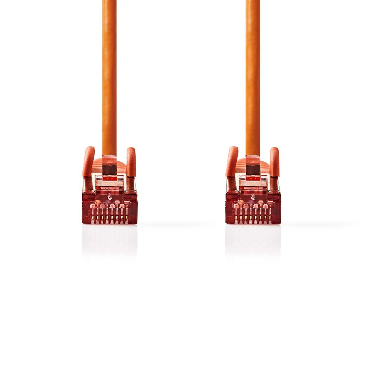 Nedis CAT6 Network Cable | RJ45 Male | RJ45 Male | S/FTP | 1.00 m | Round | LSZH | Orange | Label