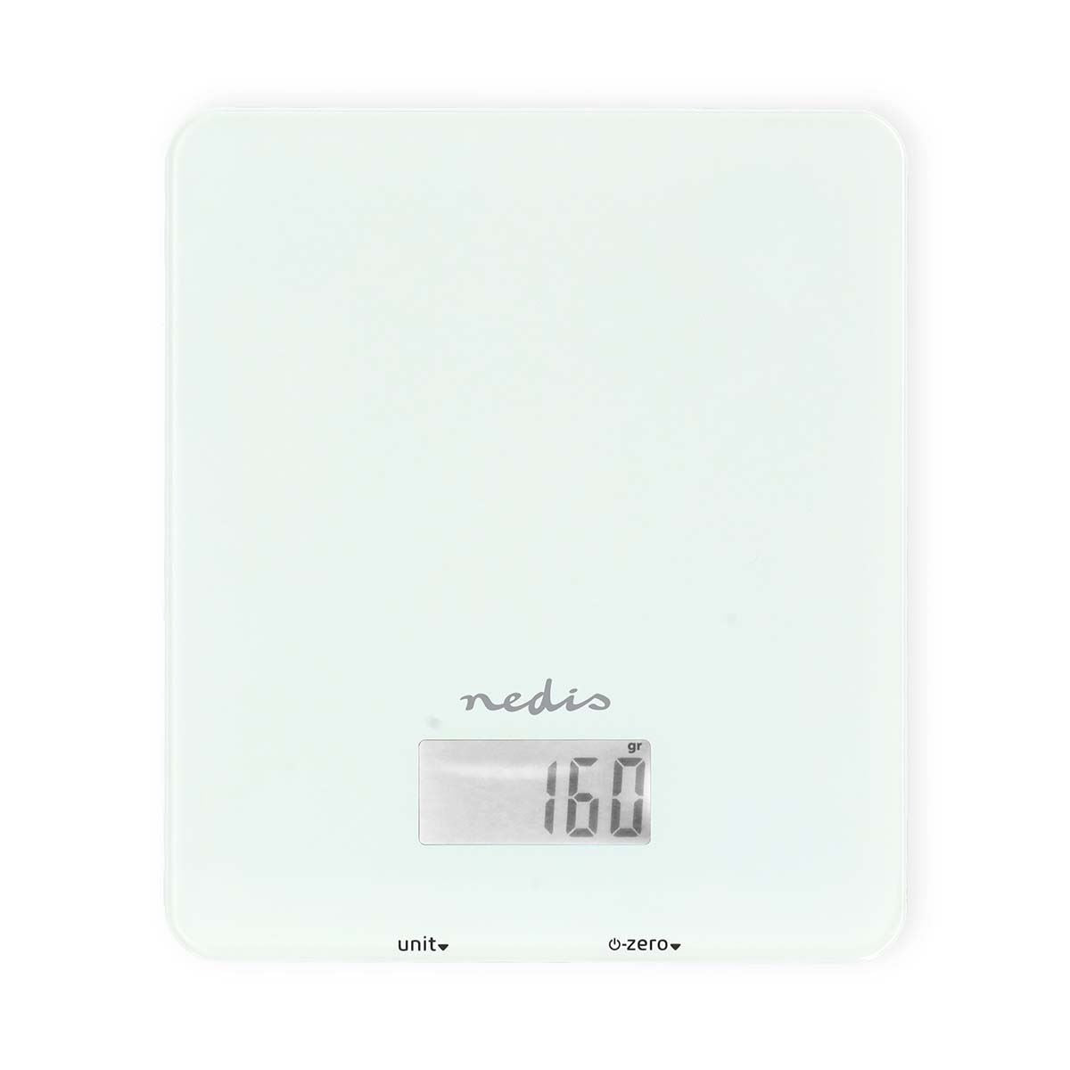 Nedis SmartLife Digital LCD Glass Kitchen Scales with Nutritional Calculator App