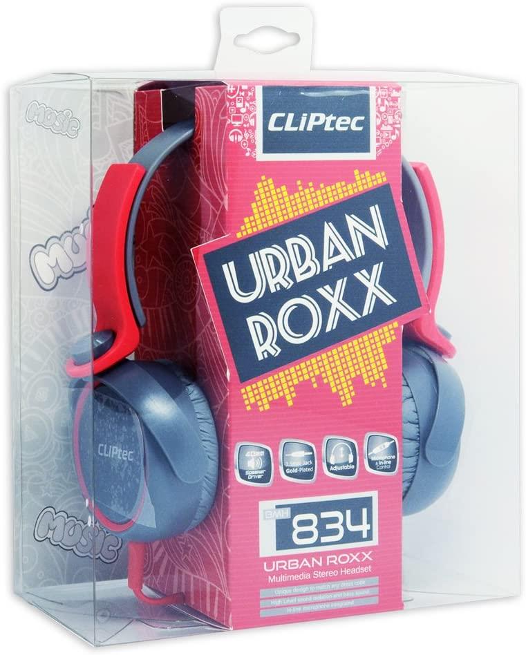 CLiPtec URBAN Dynamic Stereo Multimedia Headset with Microphone - Red