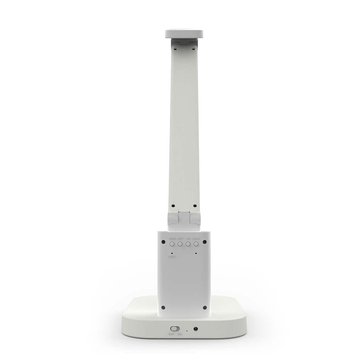 Nedis Rechargeable LED Desk Lamp with Clock - Touch Dimmable, 3 Light Modes, Alarm, Calendar, Temperature Display, Foldable Design