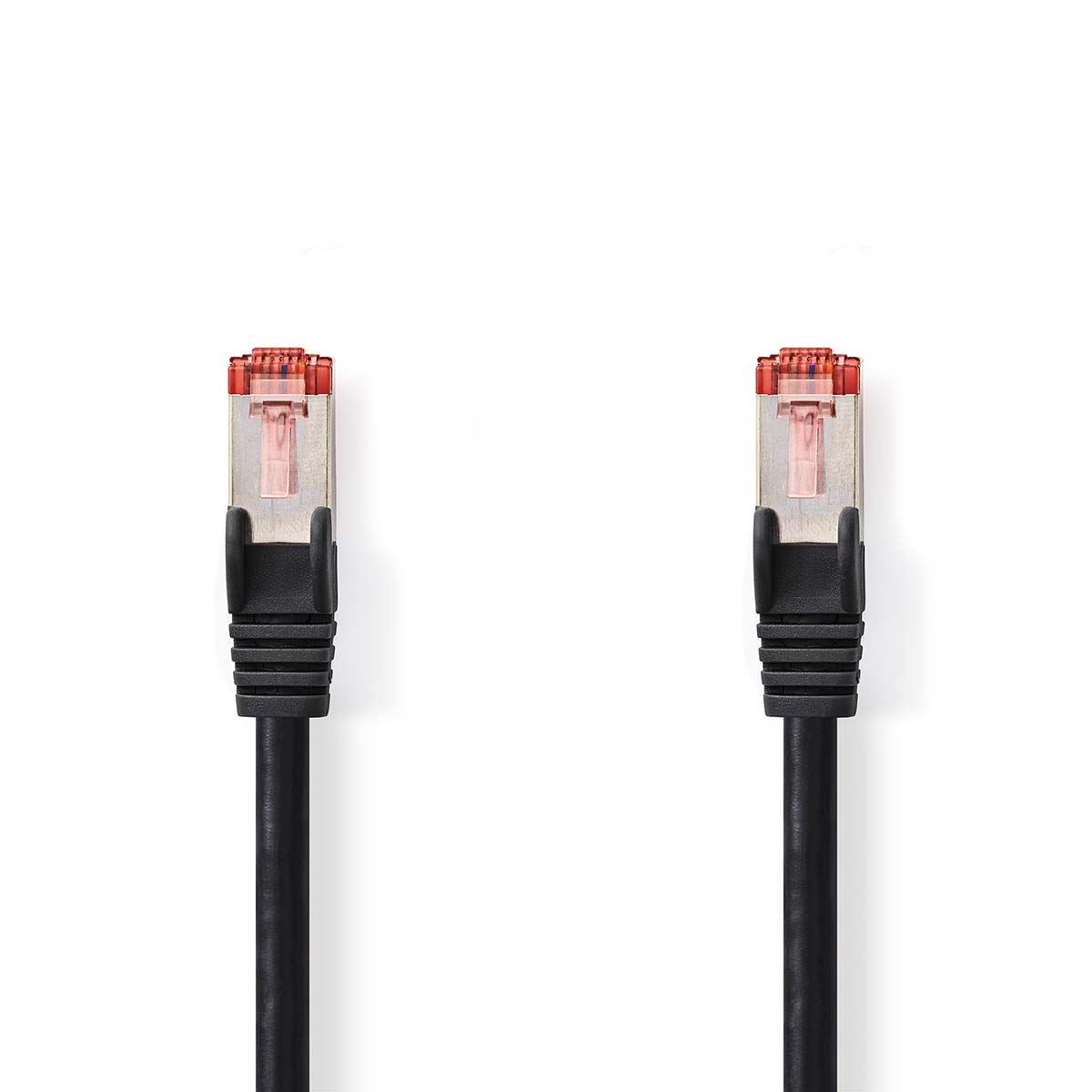 Nedis CAT6 Network Cable | RJ45 Male | RJ45 Male | S/FTP | 15.0 m | Round | LSZH | Black | Label