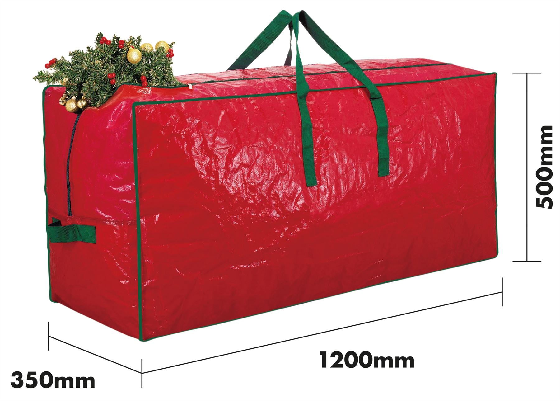 Durable Christmas Tree Storage Bag 1.2m with Zipper and Carry Handles for up to 7ft Artificial Trees