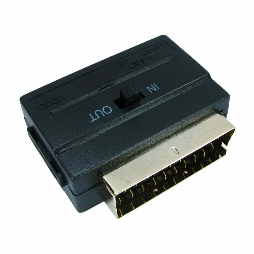 Ex-Pro SCART to 3 x RCA Composite Adapter (Input or Output Switched)