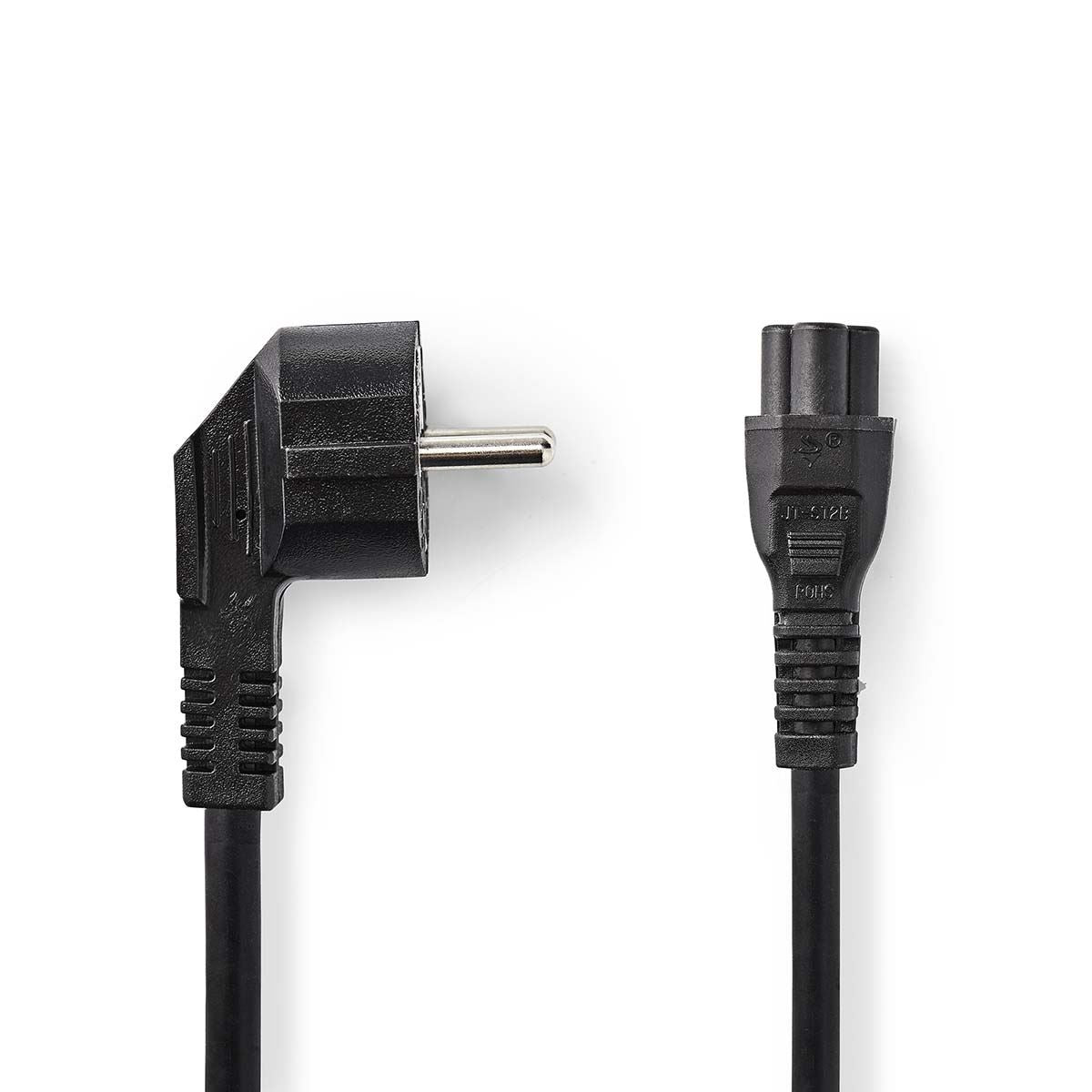 Nedis Power Cable | Schuko Male Angled to IEC-320-C5 | 2.0 m | Black