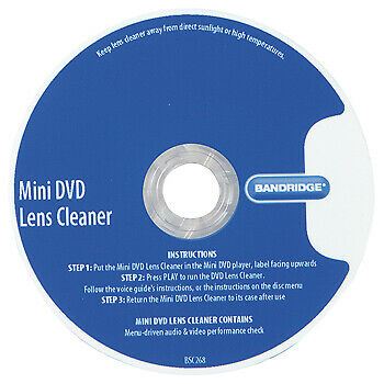 Bandridge Voice Guided Laser Lens Cleaner 8cm Disc for all Mini DVD Camcorders