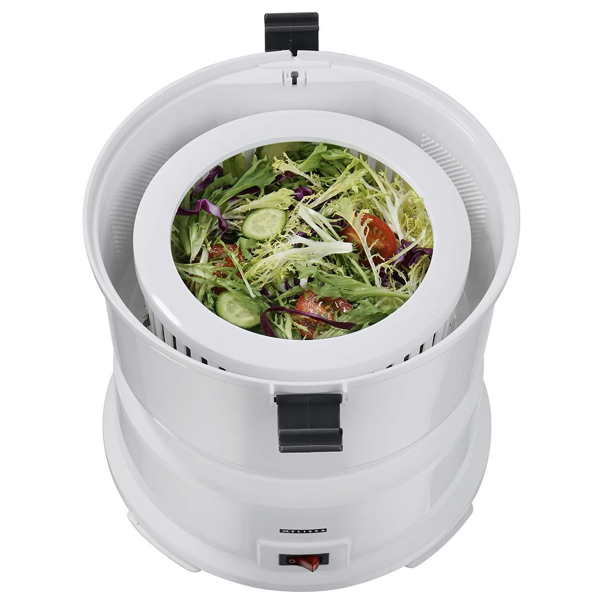 MELISSA 85W Electric Potato Peeler Machine 1KG Potato Rumbler Electric with Container for Peeling Potatoes and Spin Drier Salad/Vegetables to Remove Excess Water