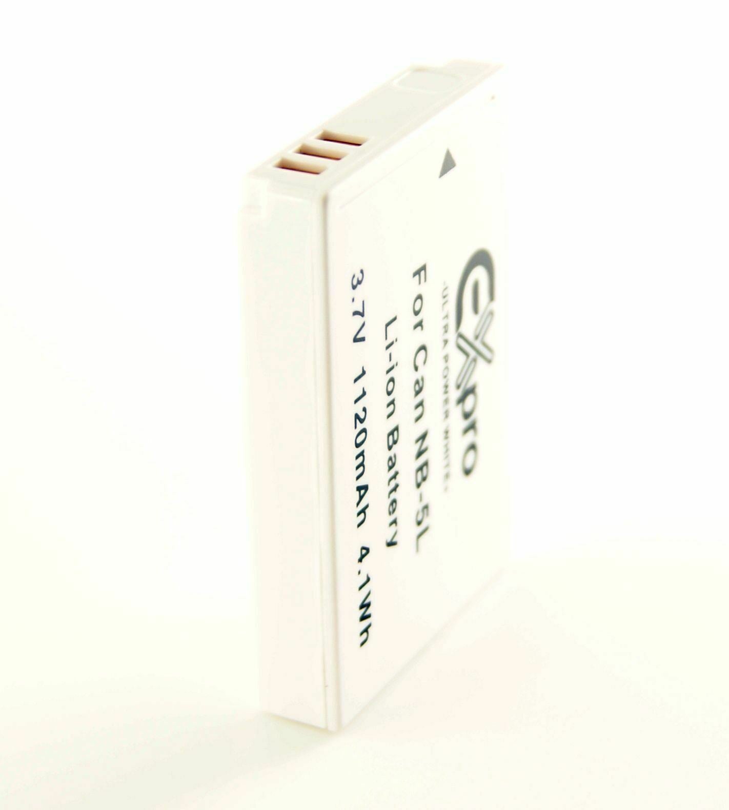 Ex-Pro Canon NB-5L, NB5L Canon White Series Li-on Digital Camera Battery