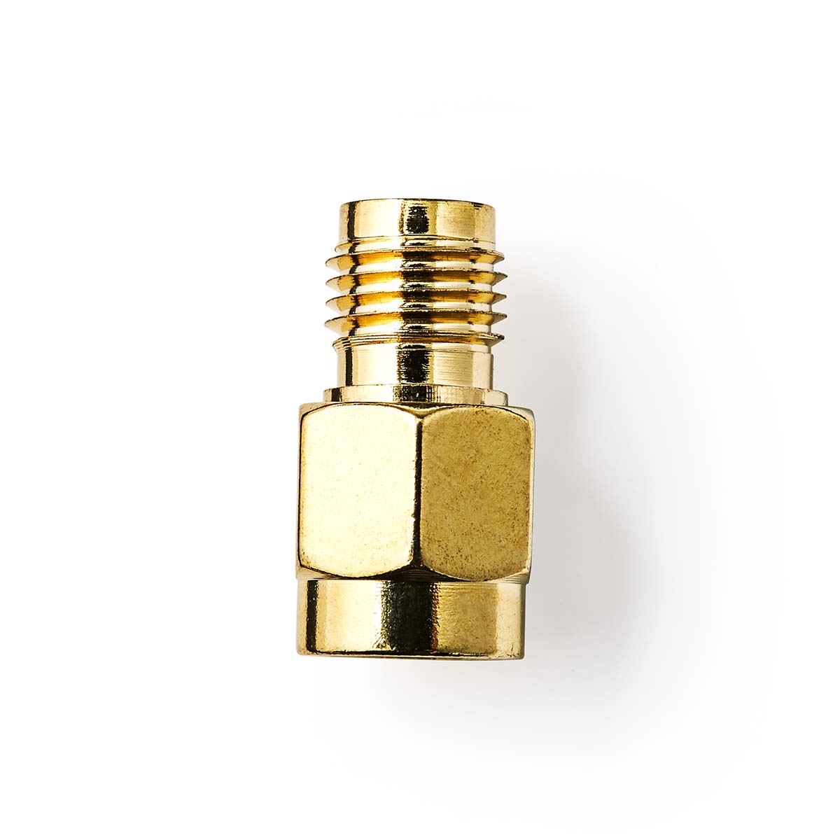 Nedis SMA Adapter | SMA Female Reverse Polarity | SMA Male | Gold Plated | 50 Ohm | Straight | Copper | Gold | 2 pcs | Box