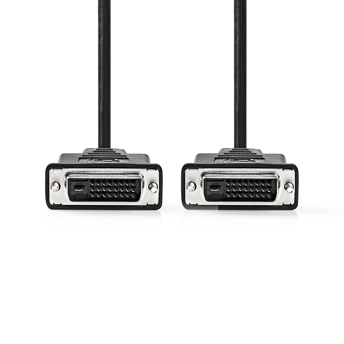 Nedis DVI Cable | DVI-D 24+1-Pin Male | DVI-D 24+1-Pin Male | 2560x1600 | Nickel Plated | 2.00 m | Straight | PVC | Black | Box