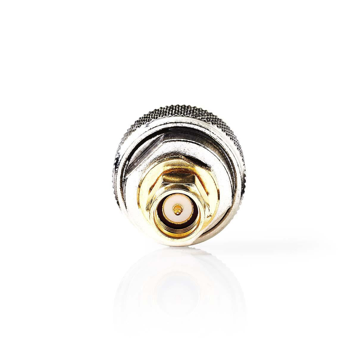 Nedis SMA Adapter | SMA Male | N Male | Gold Plated | 50 Ohm | Straight | Copper | Gold / Silver | 2 pcs | Box