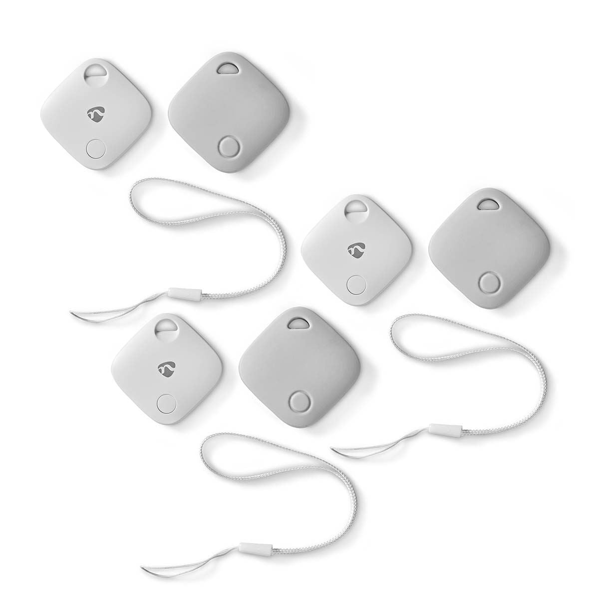 Nedis SmartLife Smart Tag GPS Tracker Finder Anti lost Alarm Bluetooth Key Dog Locator Child MFI  - 3 Pack
