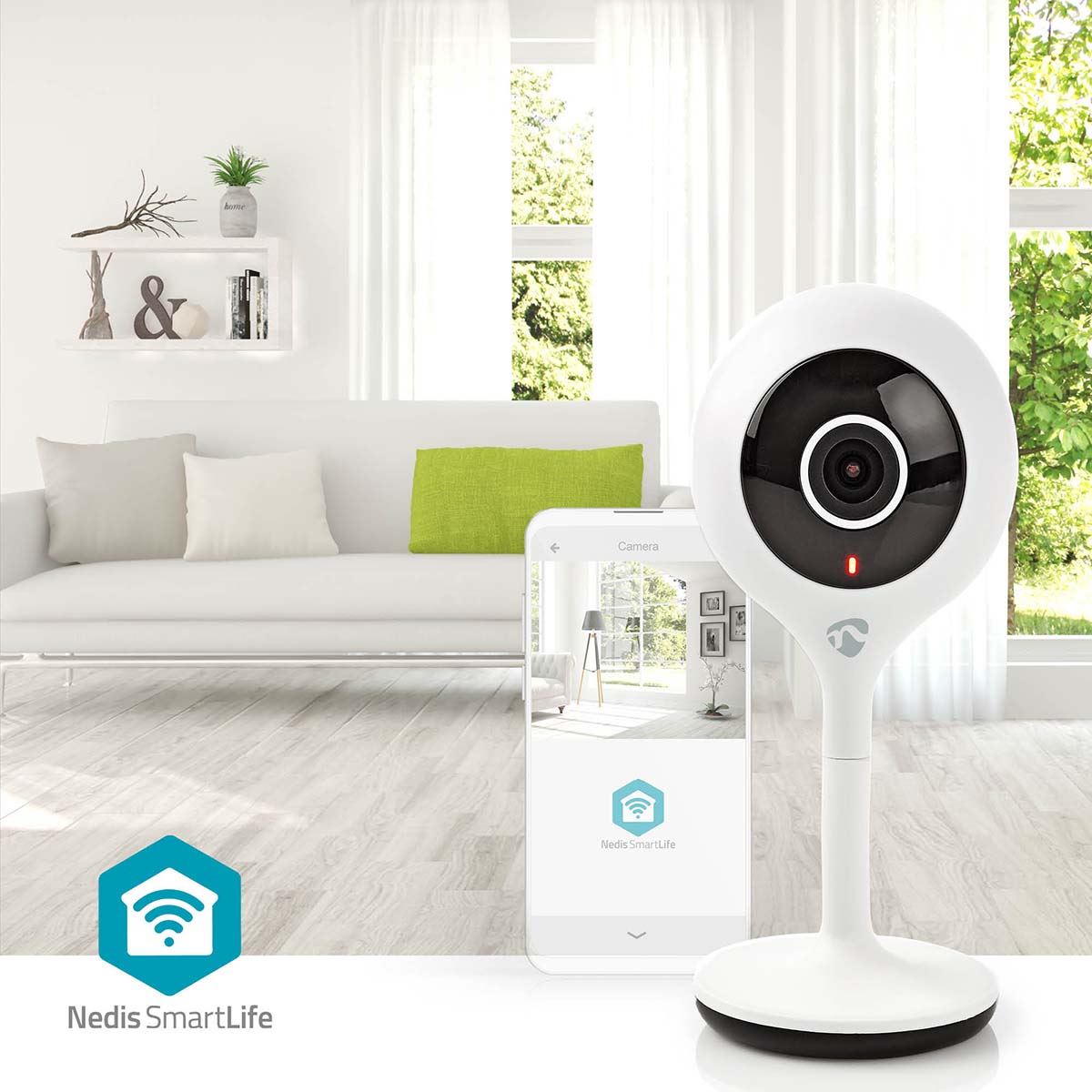 Nedis HD 1080P IP Camera Wireless WIFI Indoor CCTV HD Smart Home Security IR Camera