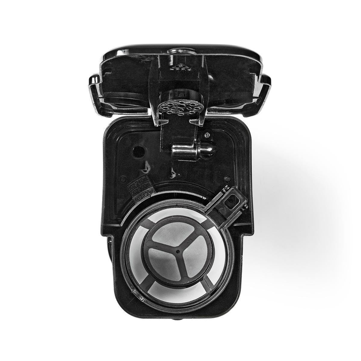 Nedis Single Serve 1 Cup Electric Filter Coffee Maker + 0.42L Double Wall Travel Mug - Black