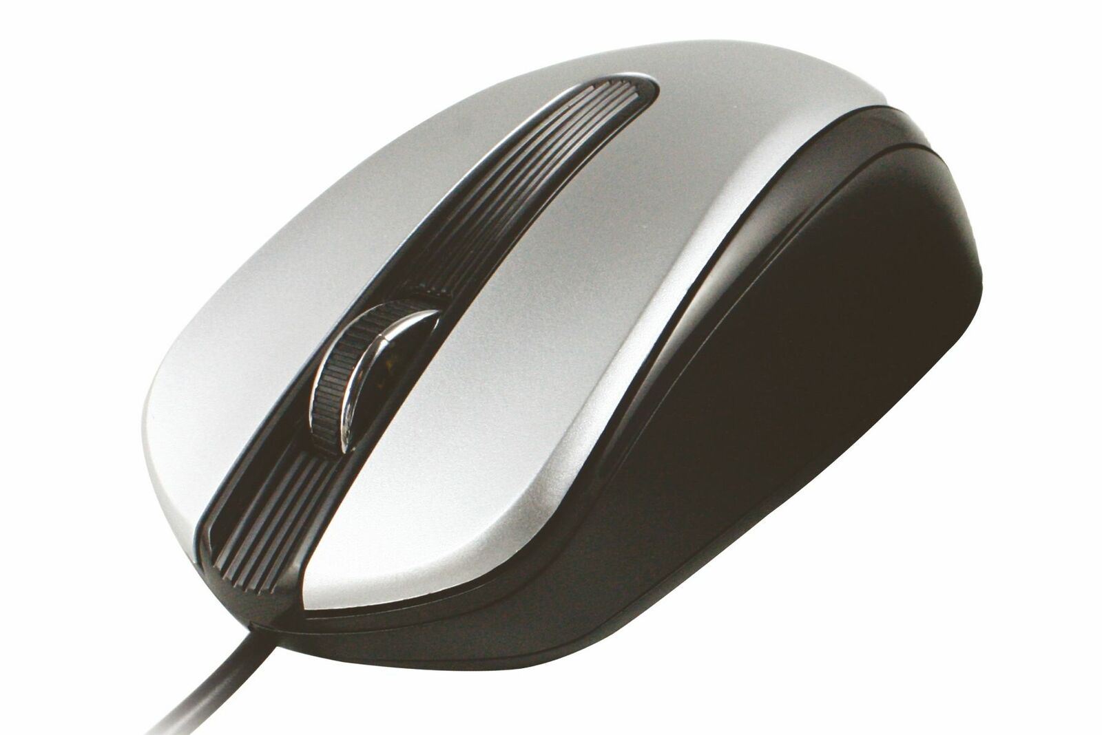 CLiPtec Comfort Laptop Notebook PC Wired USB Mini 3 Button Optical Scrol Mouse - Silver