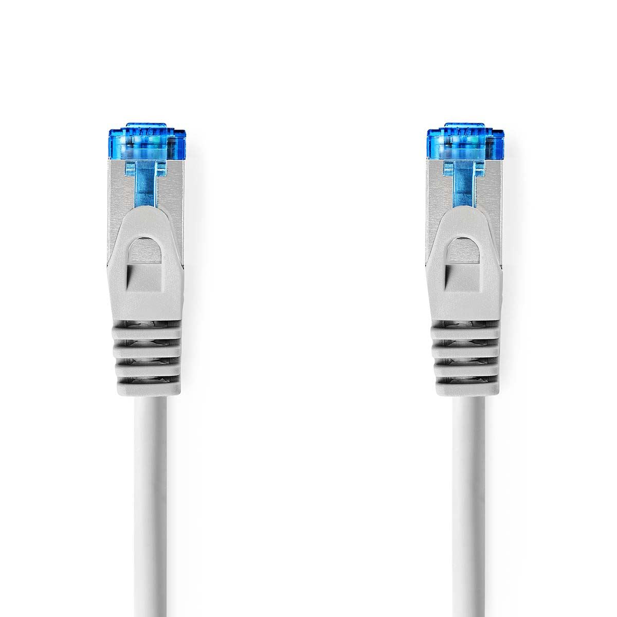 Nedis CAT6a Network Cable | S/FTP | RJ45 Male | RJ45 Male | 10.0 m | Snagless | Round | LSZH | Grey | Label