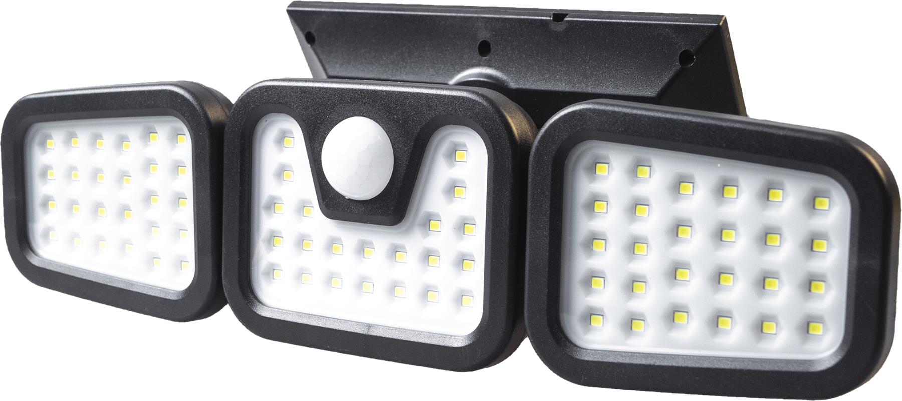 Solar Powered Adjustable PIR Motion Wall Sensor Security Light with 74 LEDs