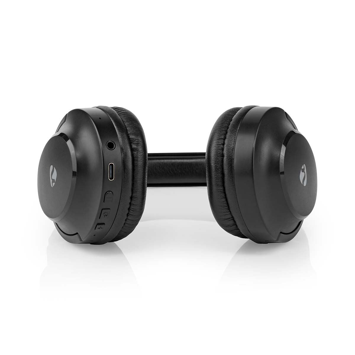 Nedis Wireless Over-Ear Headphones Bluetooth 5.0 with Voice Control Support, 40mm Drivers, Built-in Microphone, Up to 20 Hours Playtime, Wired and Wireless Connection