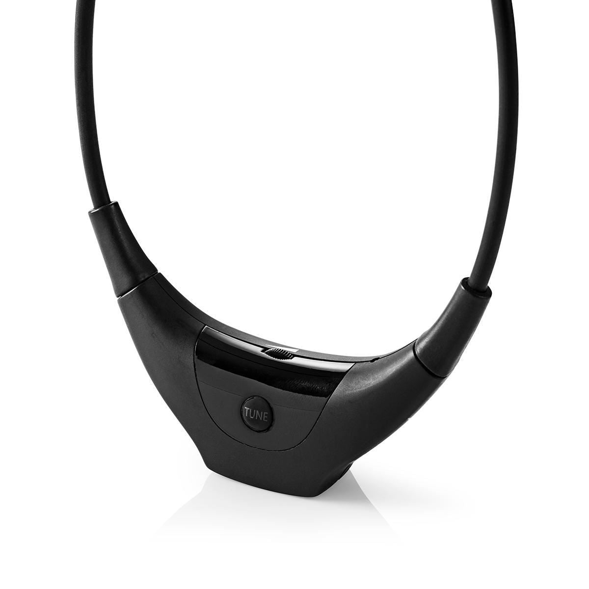 Nedis Wireless TV Headphones | RF, frequency 868 Mhz | In-Ear | Maximum battery play time: 4.5 hrs | 35 m | Digital Audio | Charging dock | Balance control | Black