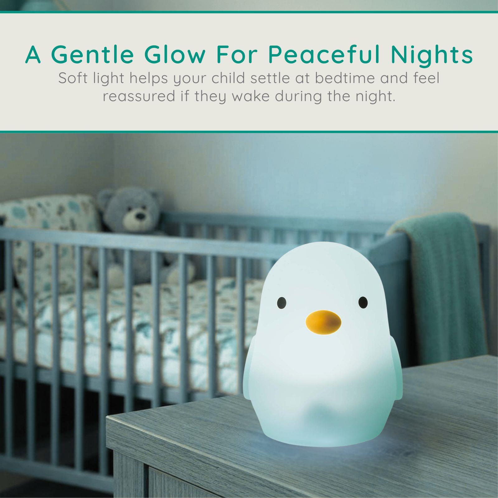Alecto Bird Night Light for Kids, Baby Night Light for Nursery with RGB Colours & Modes, Rechargeable, Timer & Touch Control, Portable Light, BPA Free