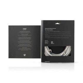 Nedis CAT6a Network Cable | S/FTP | RJ45 Male | RJ45 Male | 10.0 m | Snagless | Round | Braided / PVC | Silver | Cover Window Box