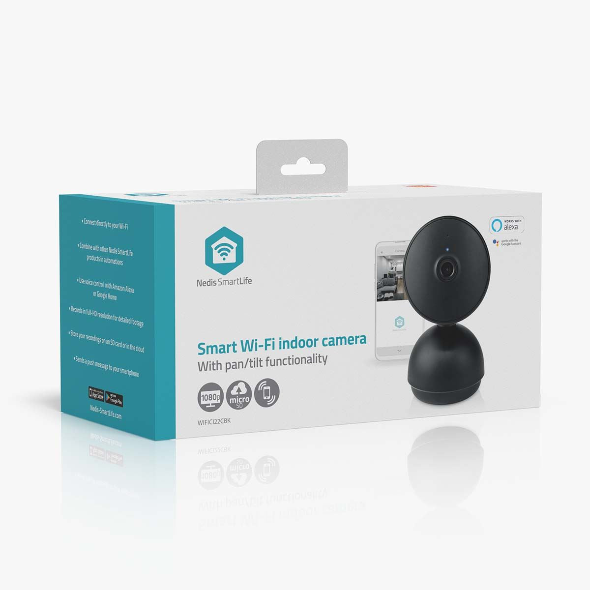 Nedis SmartLife Indoor Camera HD 1080P IP Wireless WIFI  CCTV HD Smart Home Security IR Cam