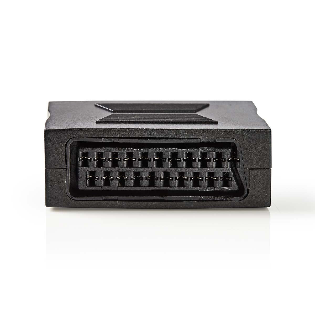 Nedis SCART Adapter | SCART Female | SCART Female | Nickel Plated | Straight | ABS | Black | 1 pcs | Box