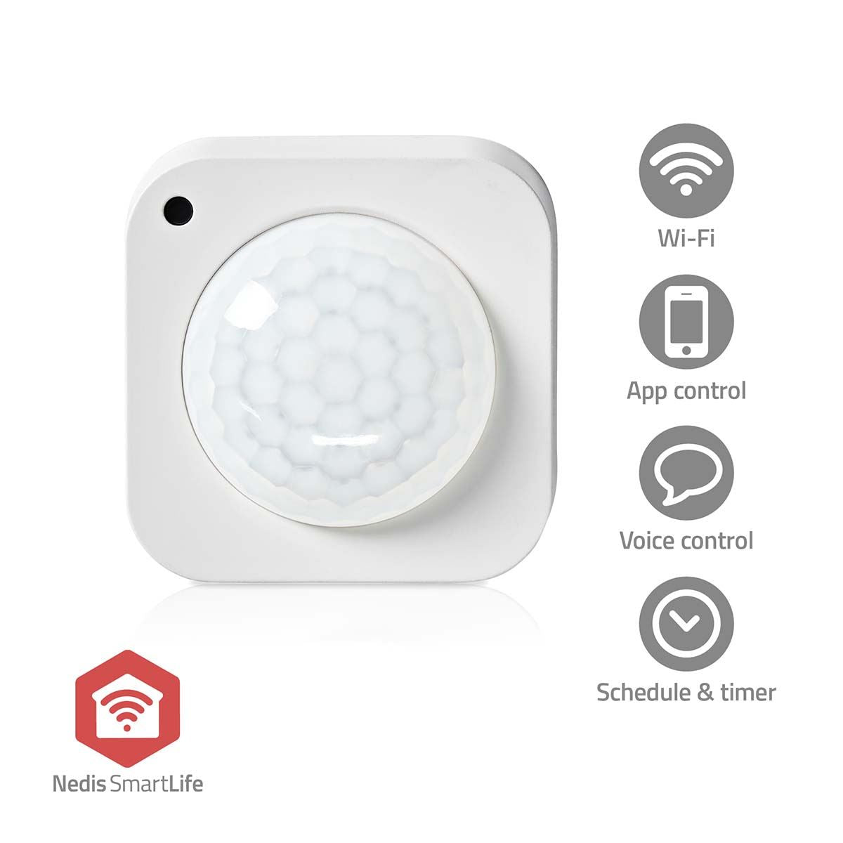 Nedis SmartLife Zigbee Smart Motion PIR Sensor Battery Powered / USB Powered