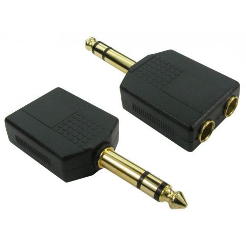 Ex-Pro 6.35mm Male to 2x 6.35mm Female Stereo Splitter