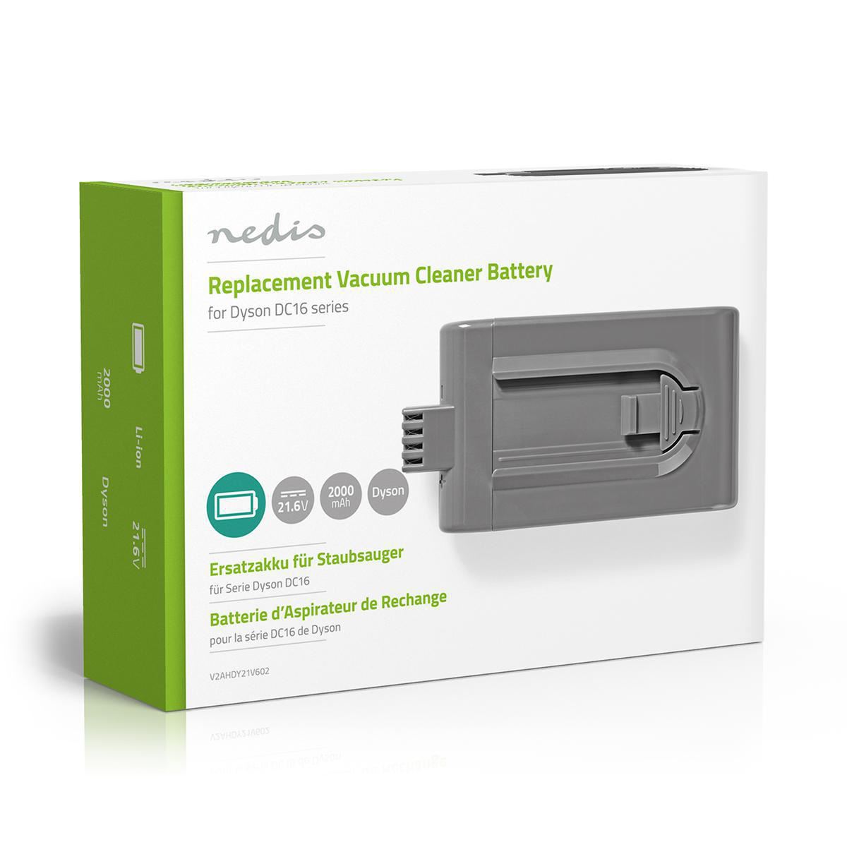 Nedis Vacuum Cleaner Battery | Suitable for: Dyson DC16 | Li-Ion | 21.6 V DC | 2000 mAh | 43.2 Wh