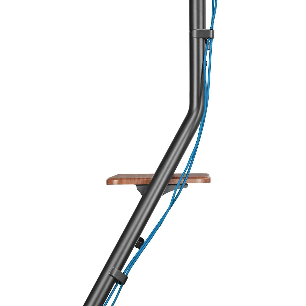 Nedis TV Floor Stand | 37 - 75 " | Maximum supported screen weight: 40 kg | Bauhaus Design | Adjustable pre-fixed heights | MDF / Steel | Black / Brown