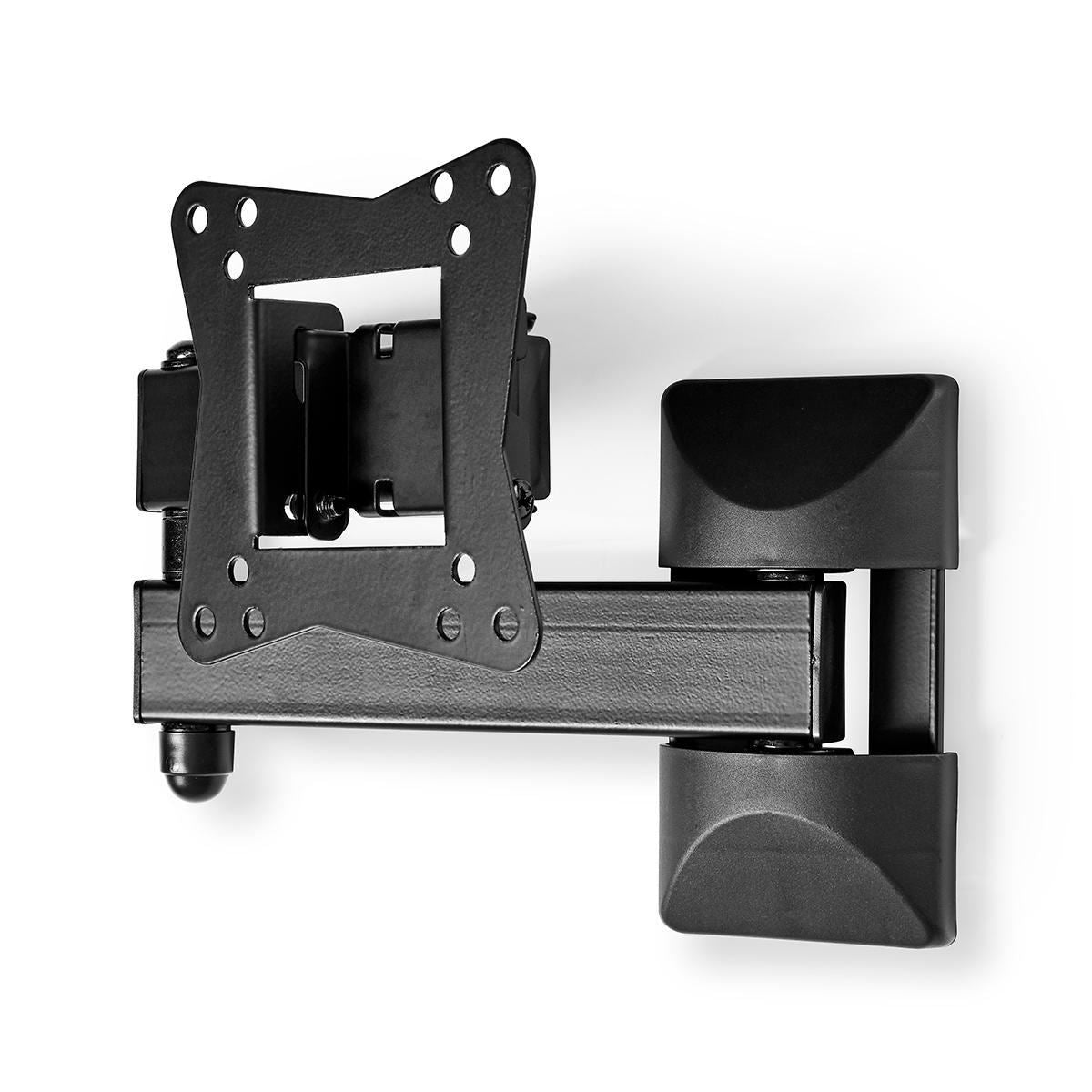 Nedis Full Motion TV Wall Mount | 10 - 32 " | Maximum supported screen weight: 30 kg | Tiltable | Rotatable | Minimum wall distance: 68 mm | Maximum wall distance: 370 mm | 3 Pivot point(s) | Steel | Black