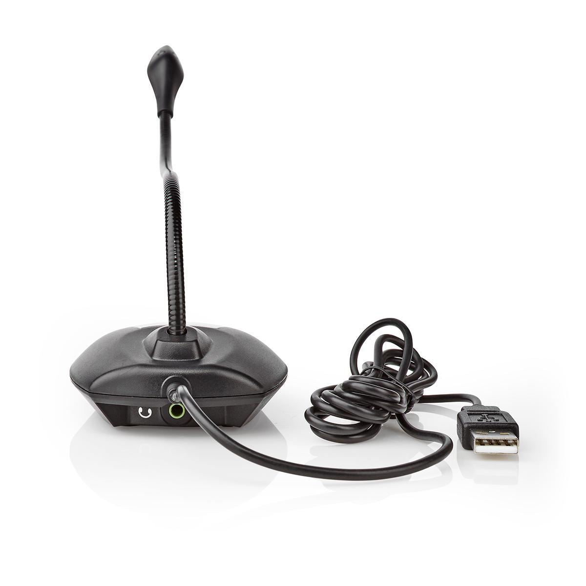 Nedis Microphone | Used for: Desktop / Notebook | Wired | USB-A Male | On/Off switch | Headphone output