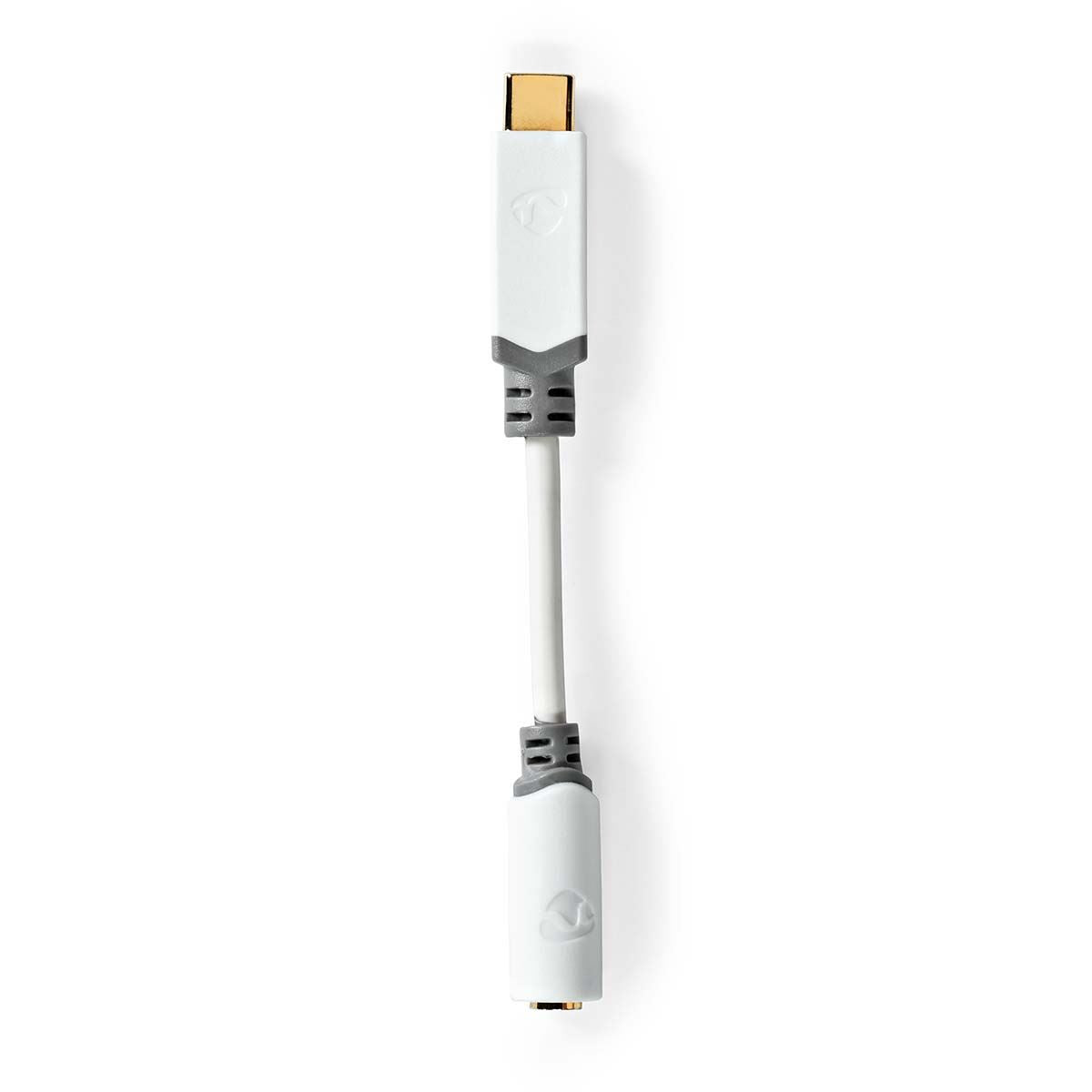 Nedis USB-C™ Adapter | USB 2.0 | USB-C™ Male | 3.5 mm Female | 0.10 m | Round | Gold Plated | PVC | White | Box