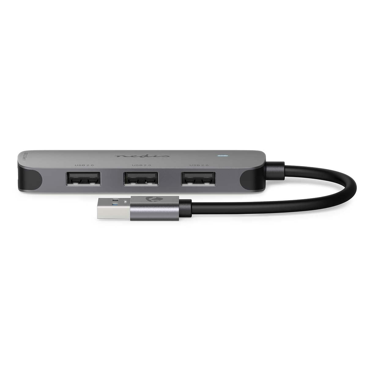 Nedis USB Hub | USB-A Male | 4x USB A Female | 4 port(s) | USB 2.0 / USB 3.2 Gen 1 | USB Powered