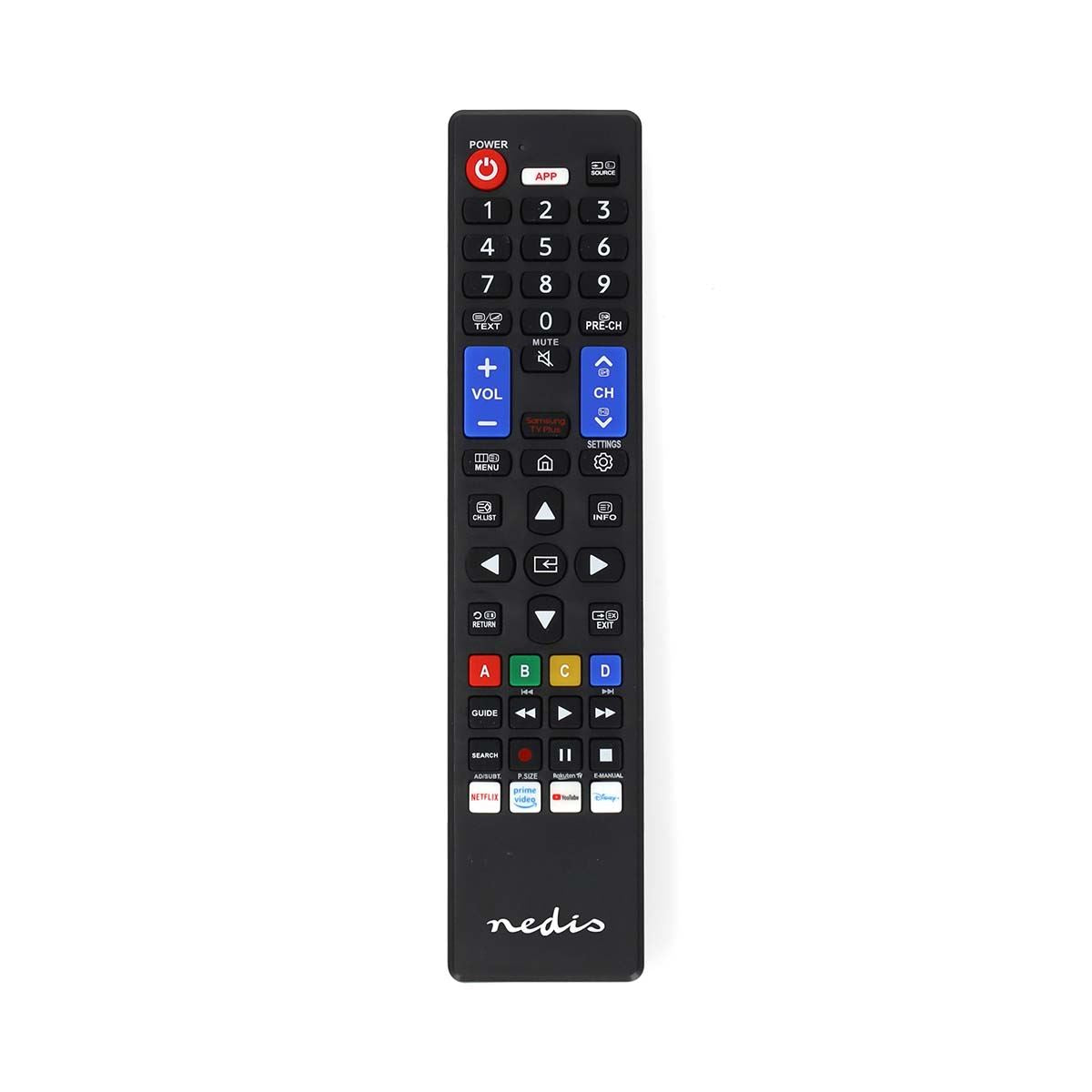 Nedis Replacement Infrared Remote Control for Samsung TVs Amazon Prime / Netflix Button / Youtube Button
