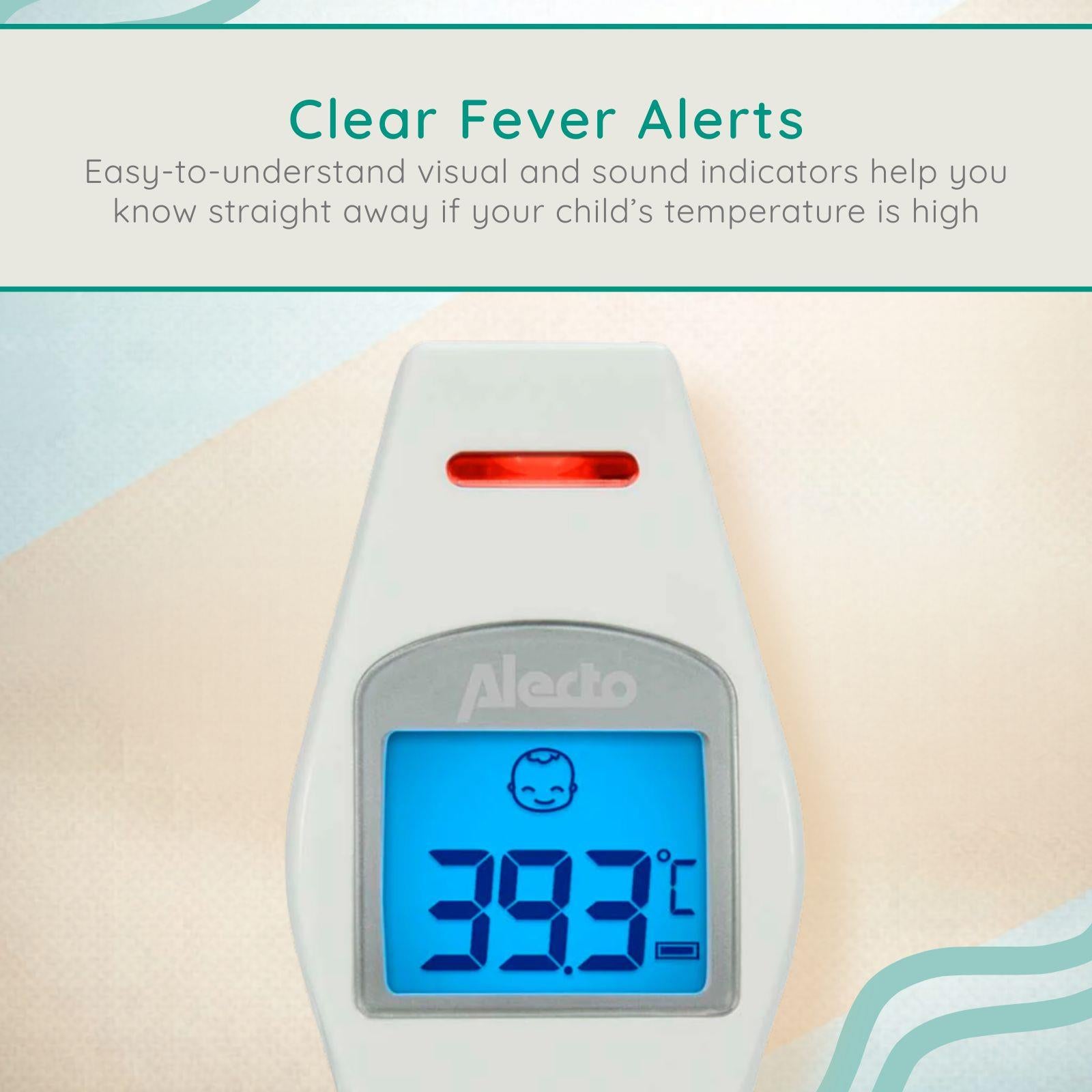 Alecto Forehead Medical Thermometer Infrared - White