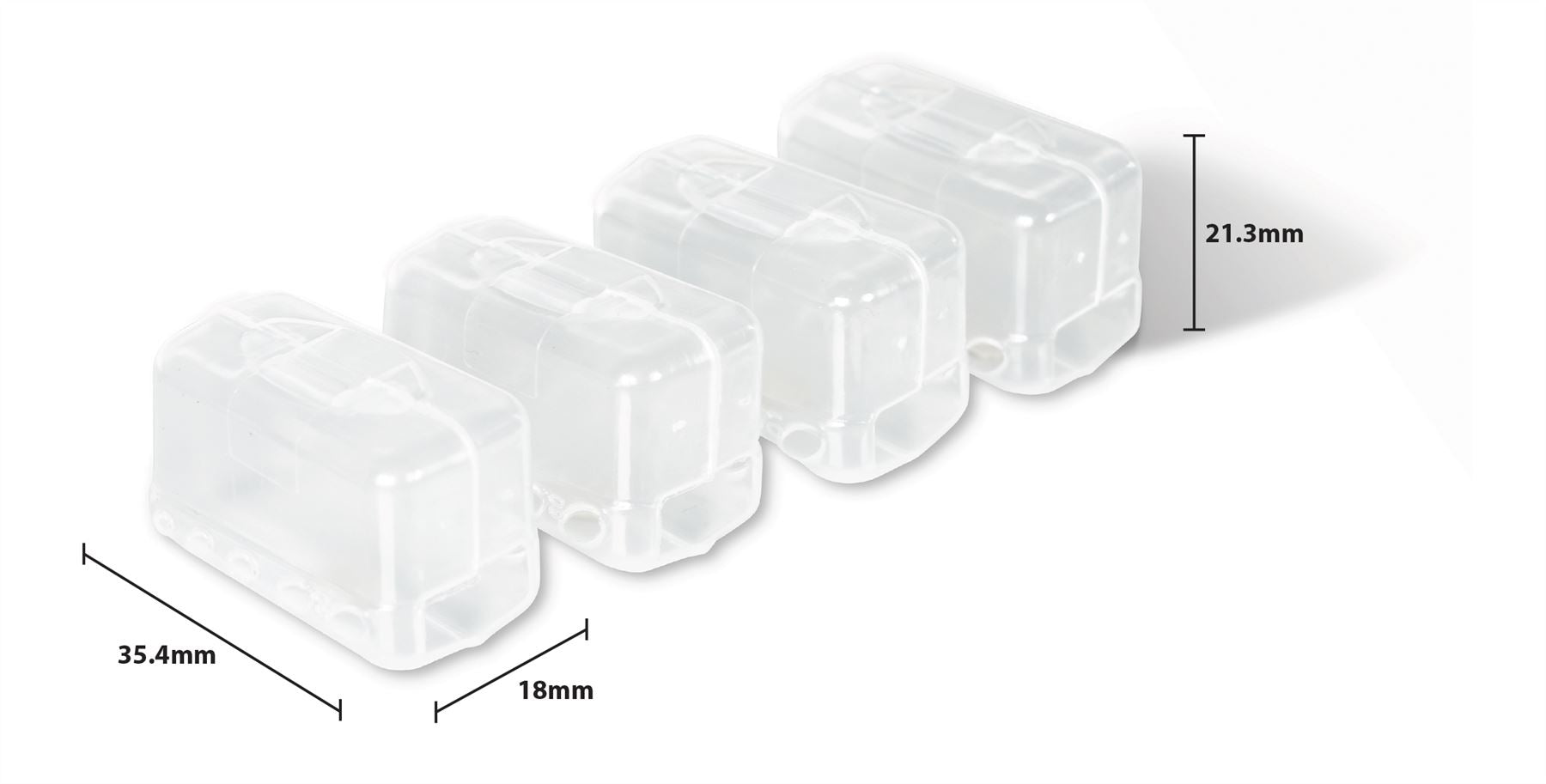 Travel Toothbrush Header Hygiene Holder Pack of 4