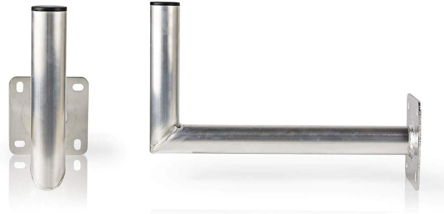 Nedis Aluminium Satellite Dish L Wall Mount Bracket 45cm / 5cm for 60 upto 1M dish