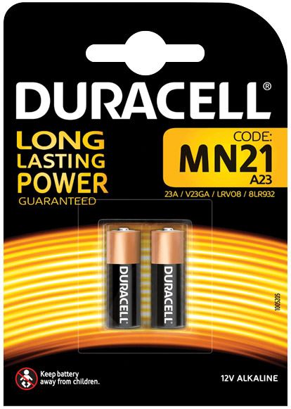 Duracell MN21 23A Battery - 2 Pack