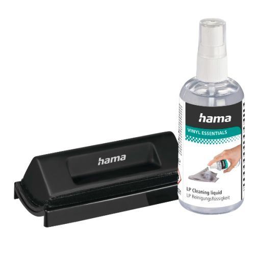 Hama Record Cleaning Kit for Vinyl | LP | Cleaning brush and Fluid