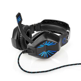 Nedis Gaming Headset | Over-Ear | Stereo | USB Type-A / 2x 3.5 mm | Fold-Away Microphone | 2.20 m | LED